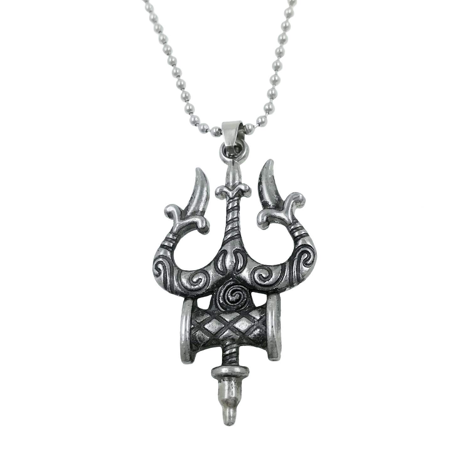 Mautik Sadiwala Oxidised Silver Damaru Trishul Locket for Men and Women (B08NZNRKGK) Amazon Price History, Amazon Price Tracker