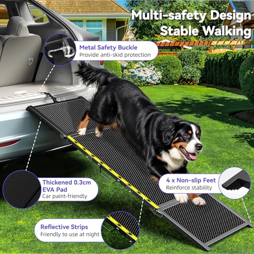 Image of Pawaboo 74 inch L & 20 inch W Longest Dog Ramp for Car Foldable