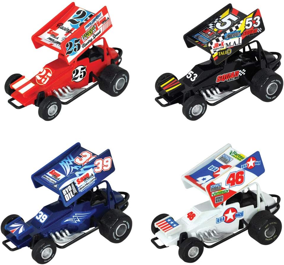 Kipp Brothers Sprint Car Pull Back Racing Toy Cars with