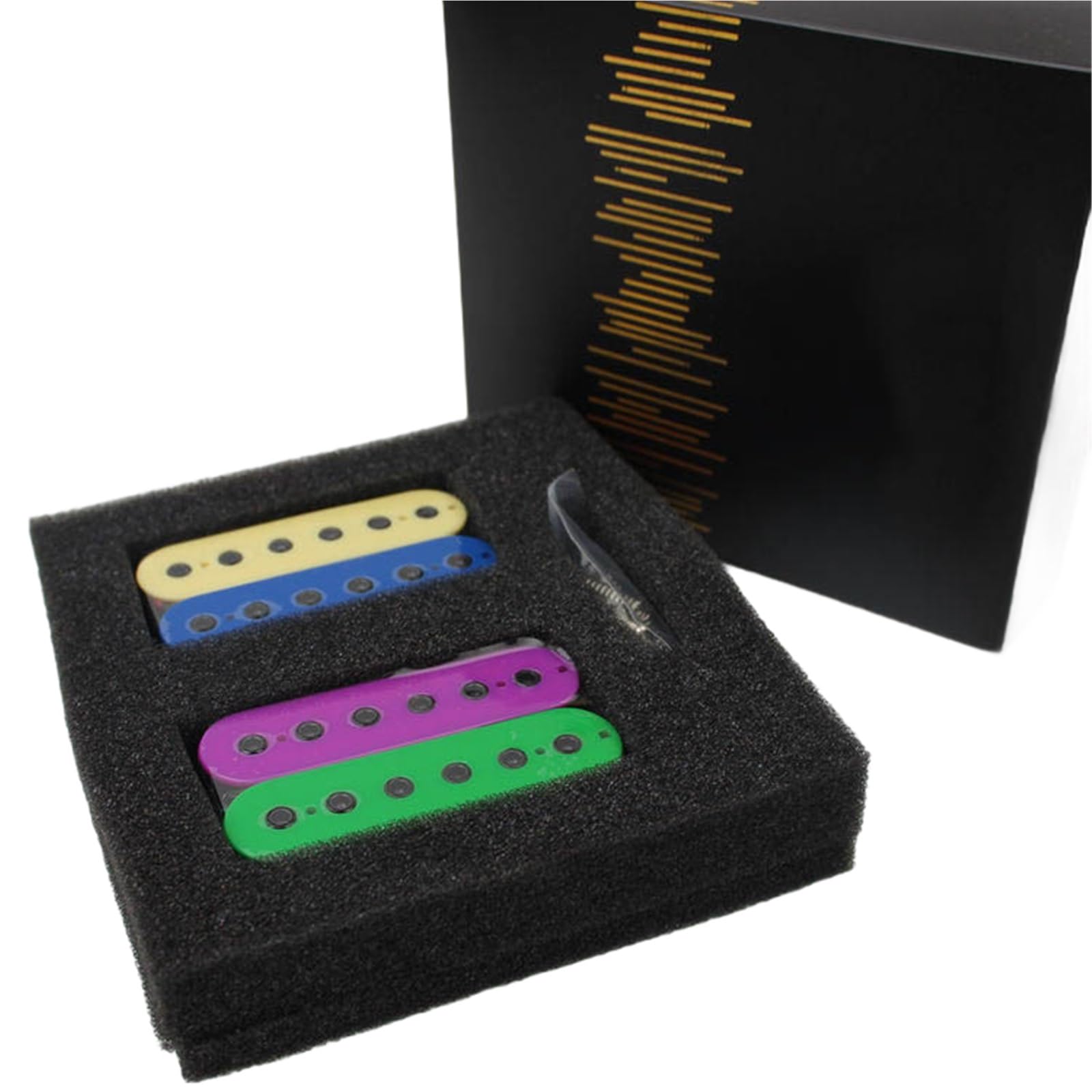 Rofesjonalnych Przetwornik Do Gitary Elektrycznej Humbucker Gitarowy | Podwójny przetwornik gitarowy Kolorowy podwójny otwarty przetwornik