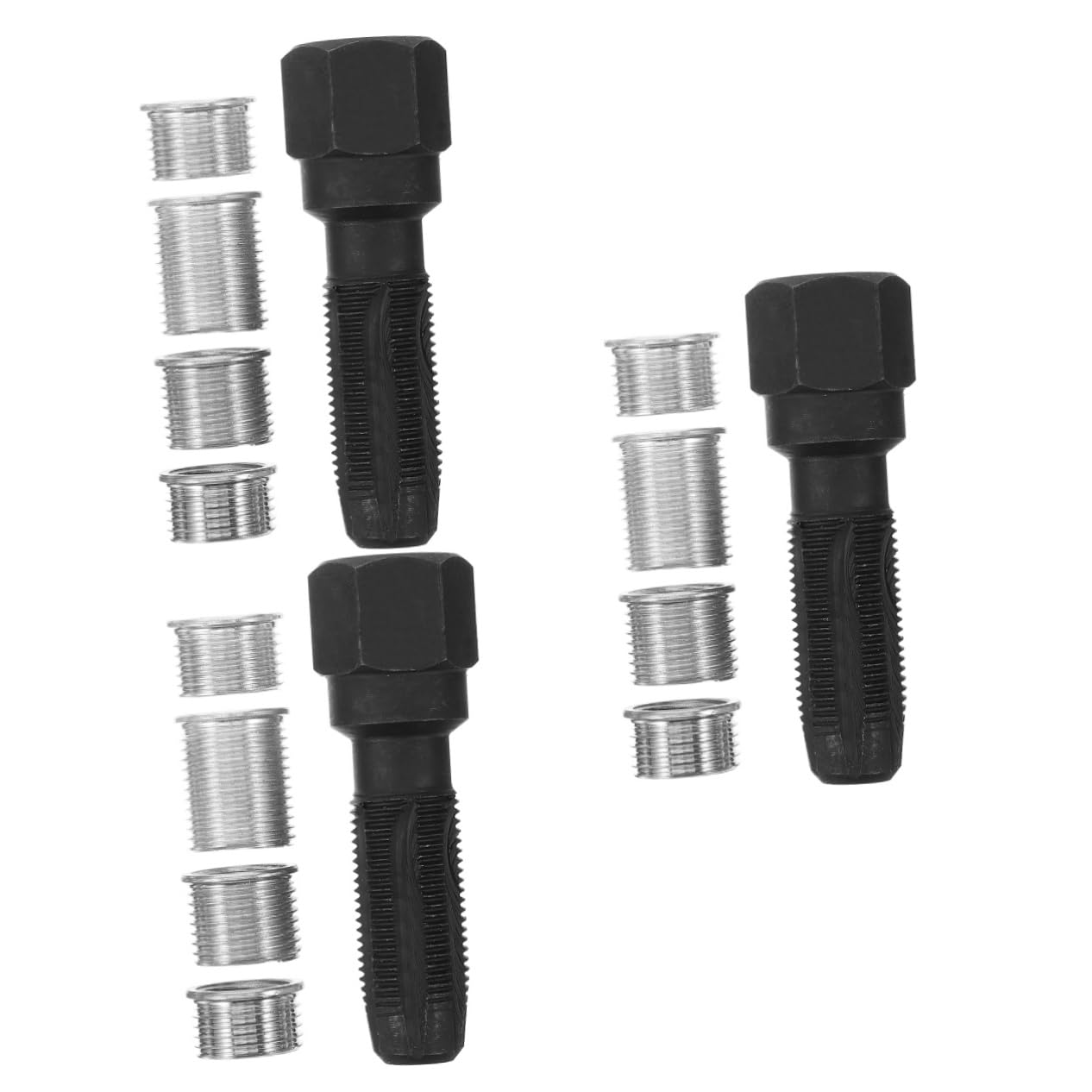 Mobestech 3sets Strumenti Per Riparazione Filettature Candela Kit Per Ripristino Filettature Auto Facile Da Usare Realizzato Carbonio