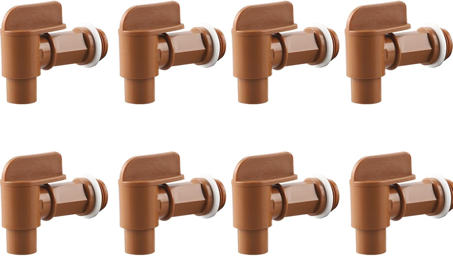 8Pcs 3/4” Male Barrel Faucet for 5 Gallon Water Jugs Plastic Drum