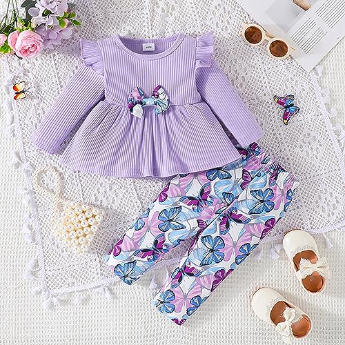 Ropa bebé niña cómoda de dos piezas para evitar rozaduras 3