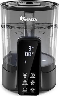 Sponsored Ad - IAGREEA Humidifiers for Bedroom Large Room Home, 5L Ultrasonic Quiet Sleep Mode Cool Mist Humidifier with E...
