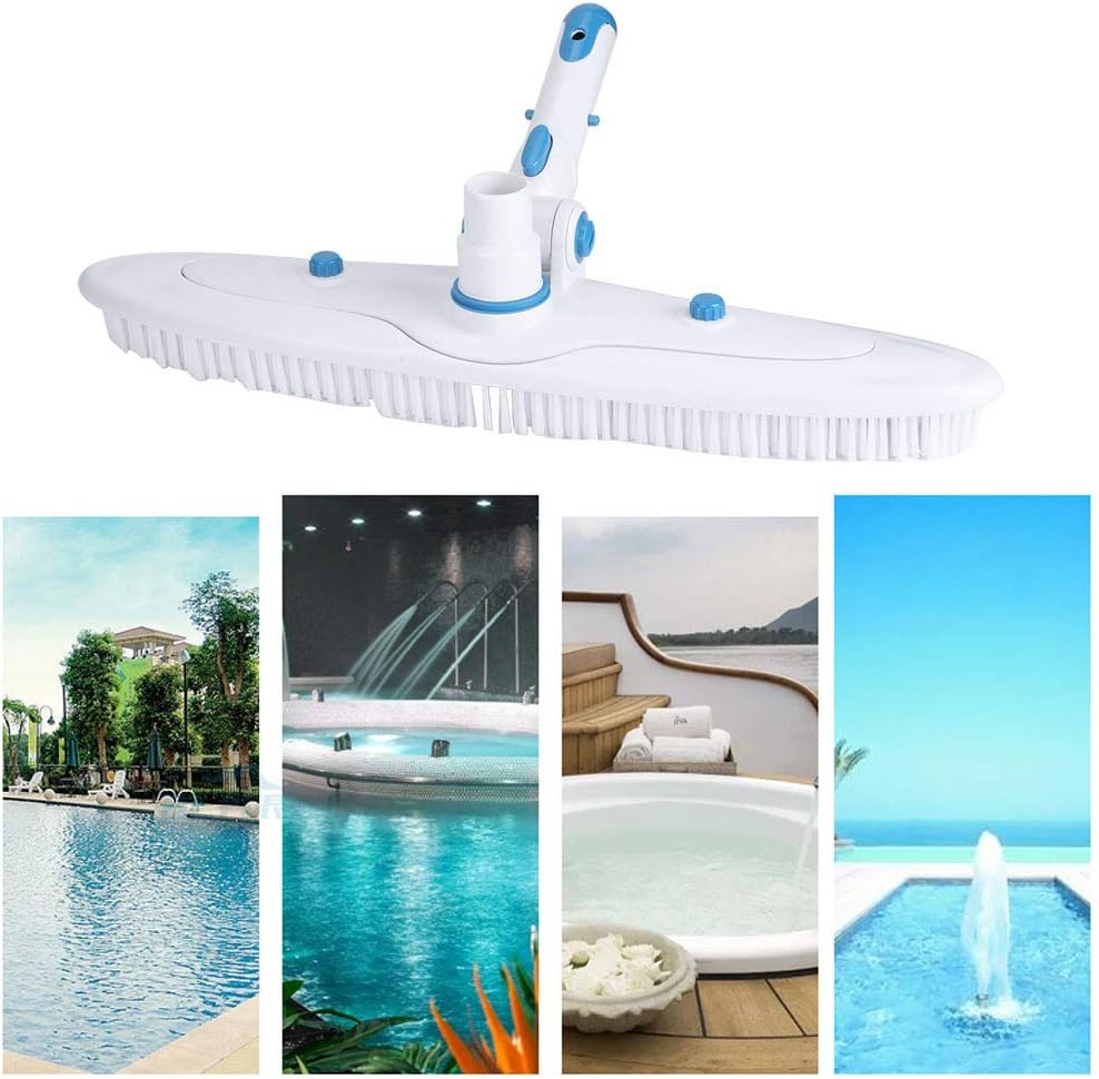 Tyenaza Pool Cleaning Suction Brush, Swimming Pool Cleaner Cleaning Suction Brush, Fit for Cleaning Pool Tiles Floors Steps Walls Hot Tubs
