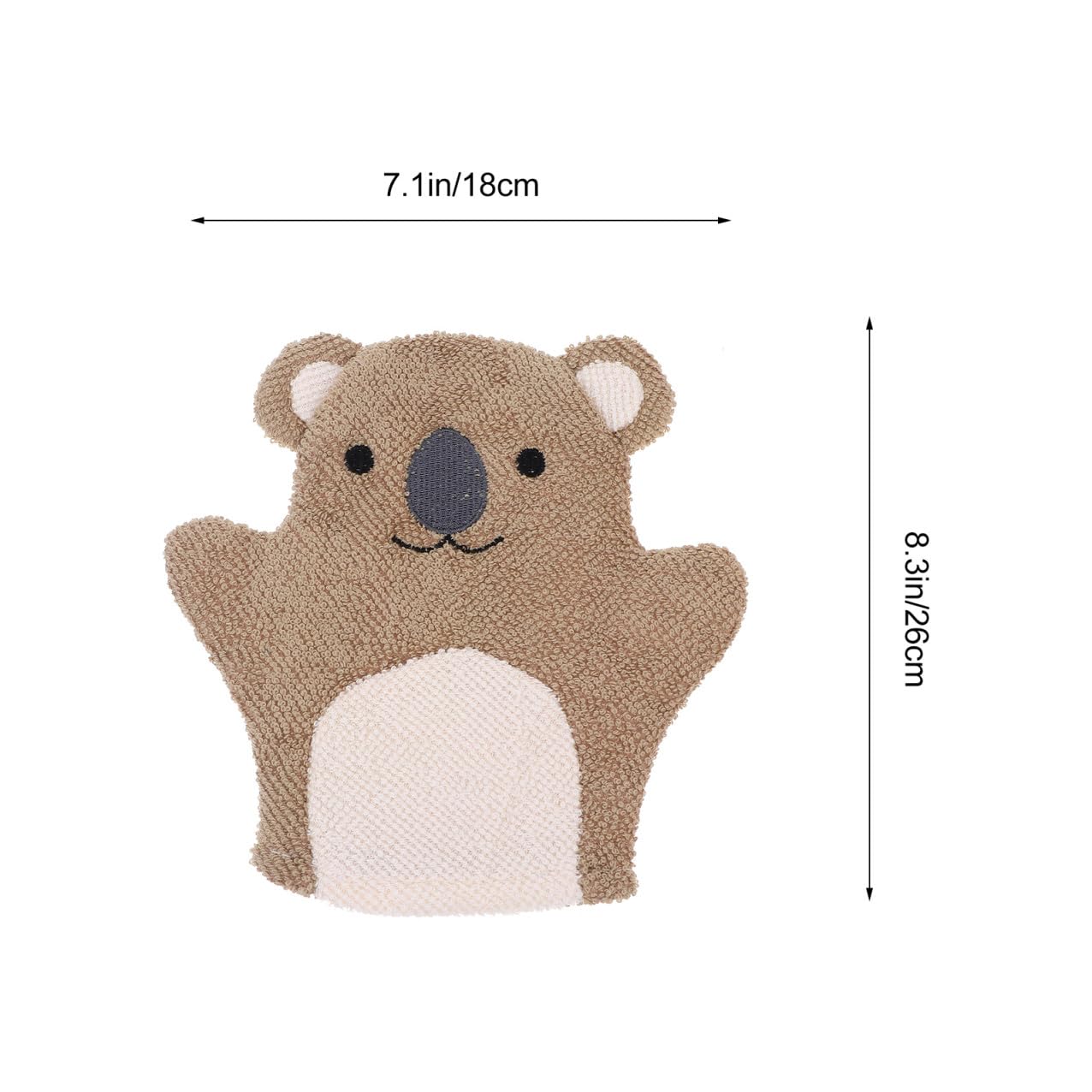 Guantes de Baño Exfoliantes Infantiles 5 Piezas de Fibra