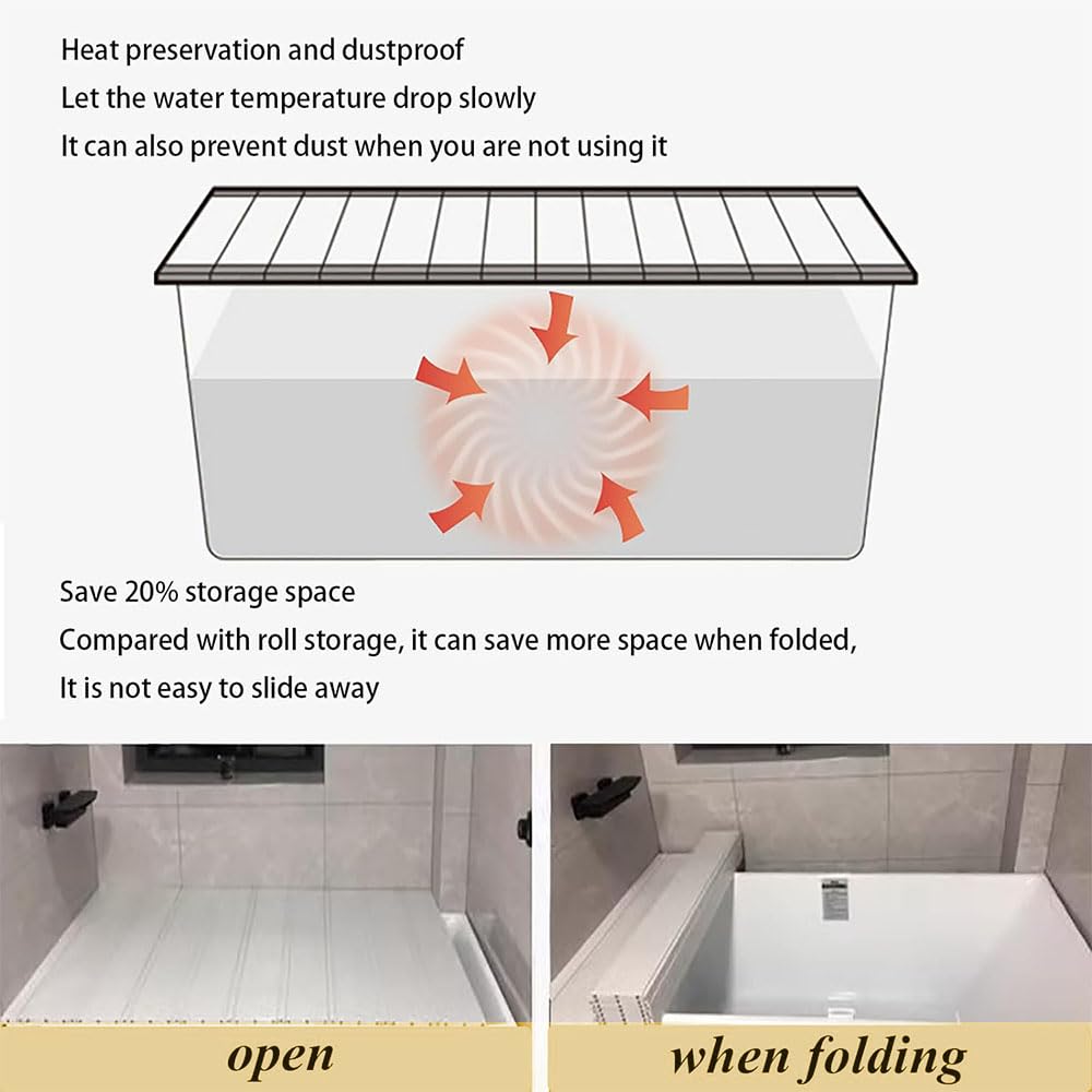 Bandeja organizadora de bambú para bañera con cubierta a prueba de polvo, impermeable, expandible, incluye soporte para copas de vino, soporte para libros, jabonera, ranura para teléfono, se adapta a