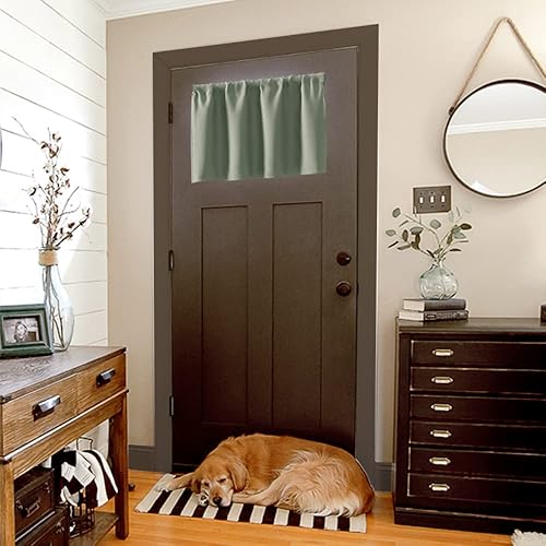 Miniatura 4 de XTMYI Cenefas de cortinas de cocina para ventanas, cenefa bohemia de primavera verde salvia para sala de estar, dormitorio, baño, juego de 2