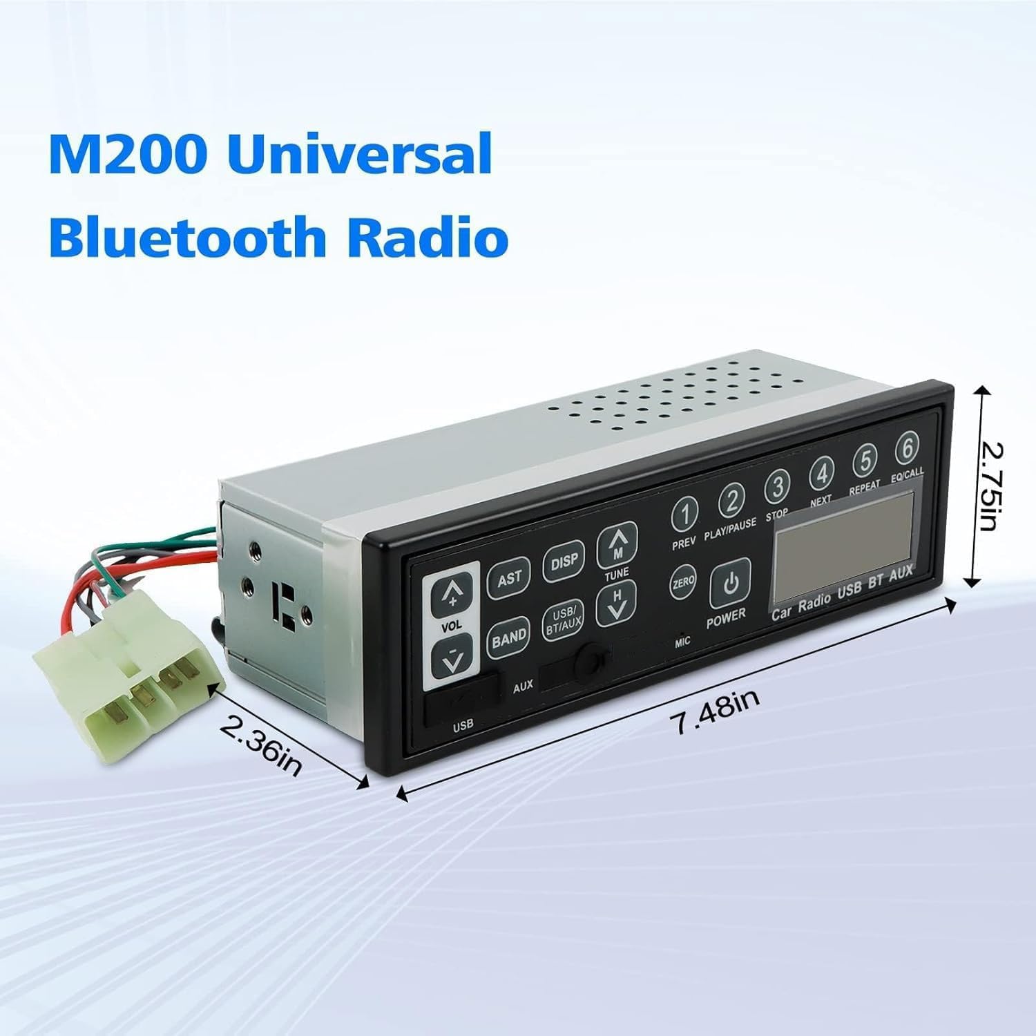 Amazon.com: Otobaijeni M200 Radio Bluetooth USB AUX-in 24