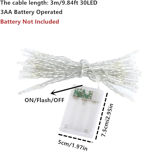 Miniatura 4 de Ranlraka Luces de botella de vino con corcho, 20 luces LED, funciona con pilas, guirnalda de luces azules para parte de Halloween, Navidad, interior