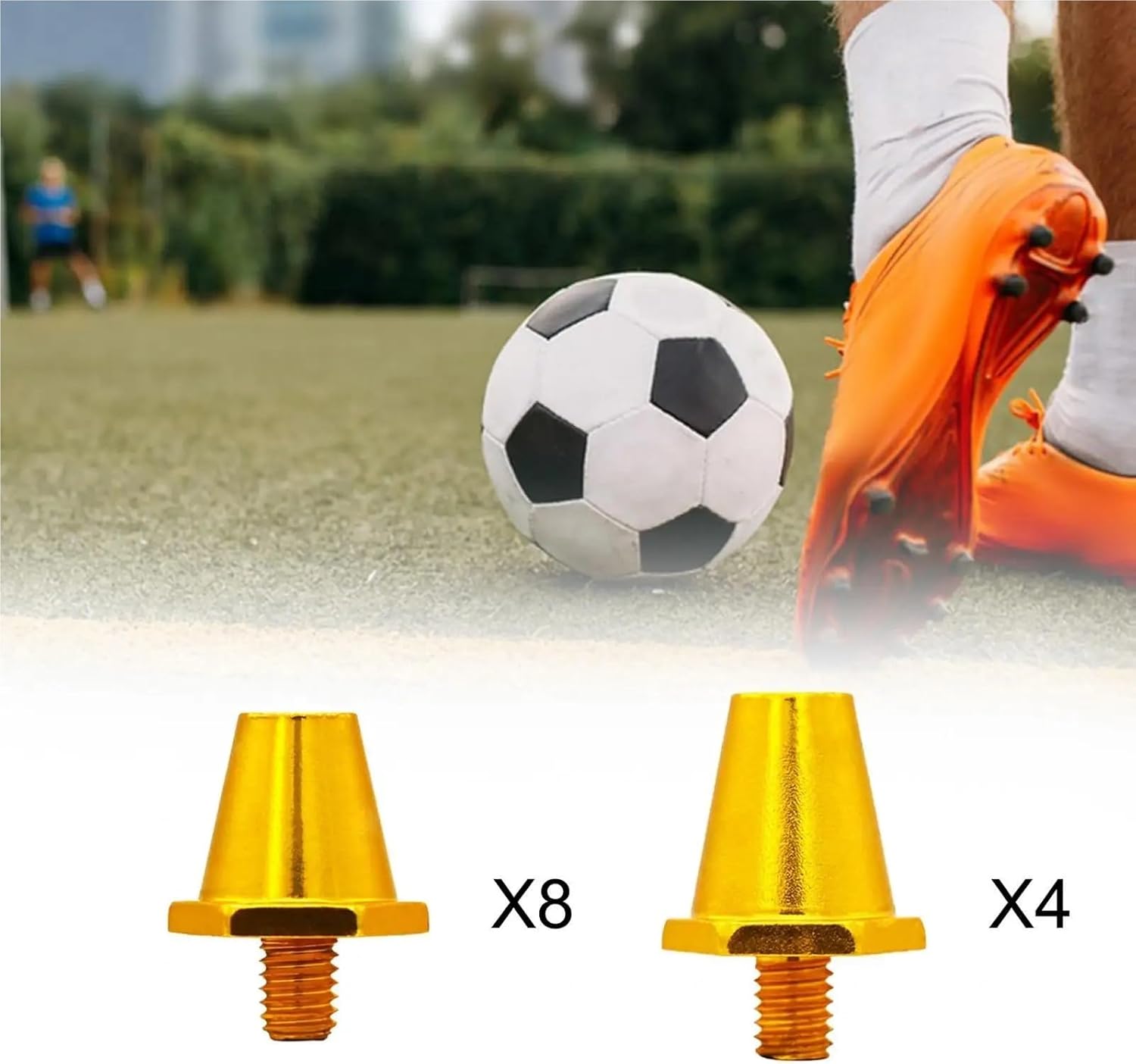 Football Boot Studs 40 PCS Football Boot Spikes M5 Soccer Shoe Studs for Athletic Sneakers Sports Outdoor Indoor Cleats
