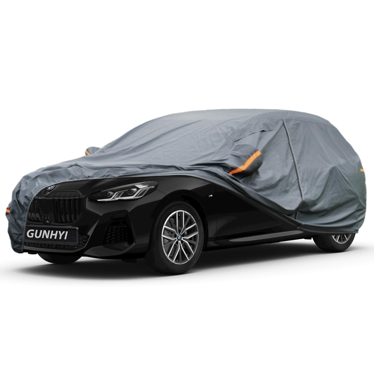 GUNHYI Premium Car Cover Custom Fit BMW 2-Series SUV/Tourer, 16 Layers Heavy Duty Car Cover Waterproof All Weather with Zipper Door for Sun Rain Snow Dust Uv Protection