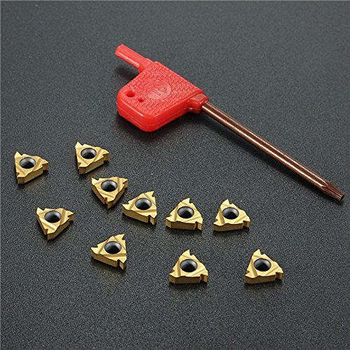 10pcs 11IR A60 Carbide Insert For Turning Tool Holder Boring Bar