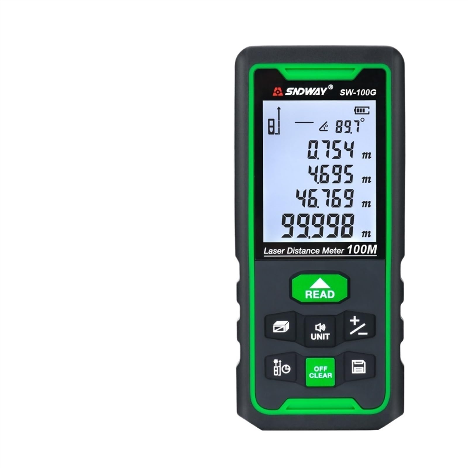 Medidor de distancia láser Telémetro digital 100 m 70 m 50 m Telémetro Cinta métrica (Color : 50G 50m Green laser)
