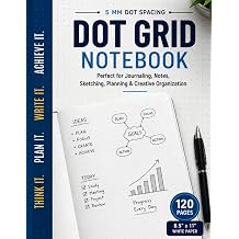 Dot Grid Notebook 5 mm Dot Grid Paper for Journaling, Notes, Sketching, Planning & Creative Organization