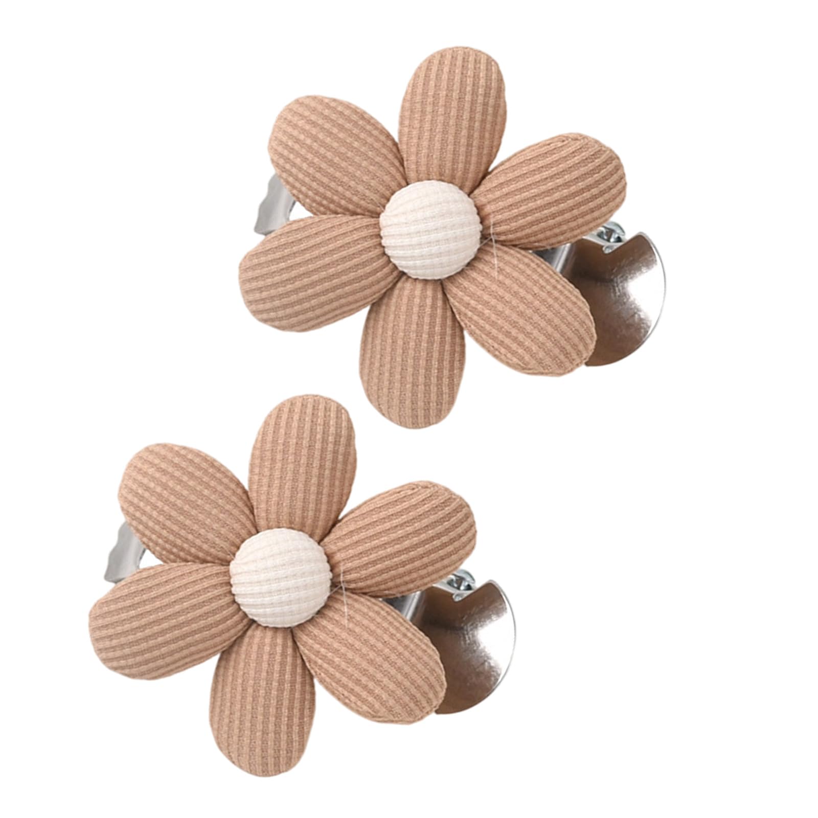 Of 2 Colorful Flower Without Drilling Curtain Tiebacks Clips Fabric Drapery Holdbacks Clamps for Window Decors Curtain Holdbacks
