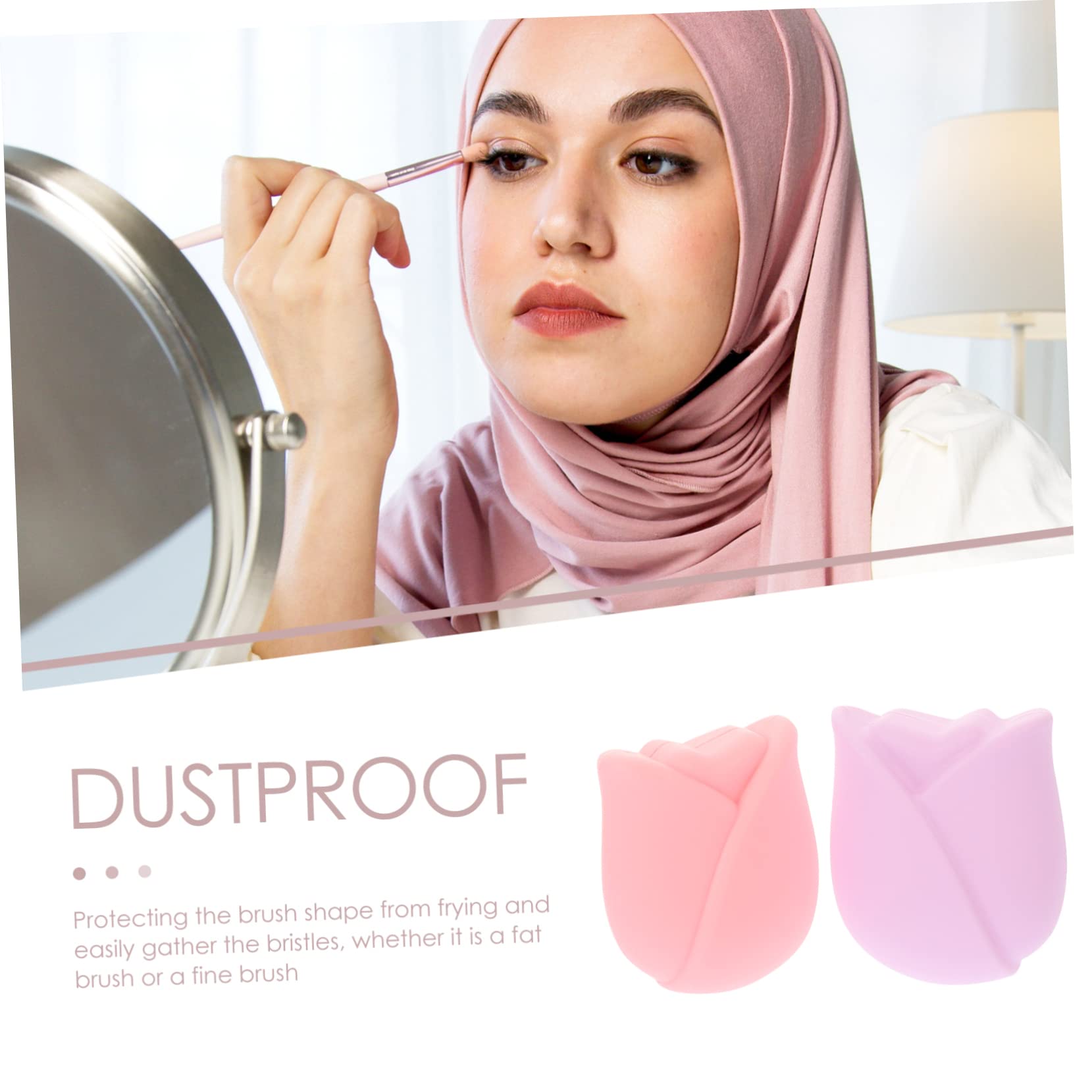 Healeved 24pièces Housses De Pinceaux De Maquillage Silicone Lot De Caps De Réutilisables Pratiques Et Antidérapantes Conviennent à Les Pinceaux De Maquillage