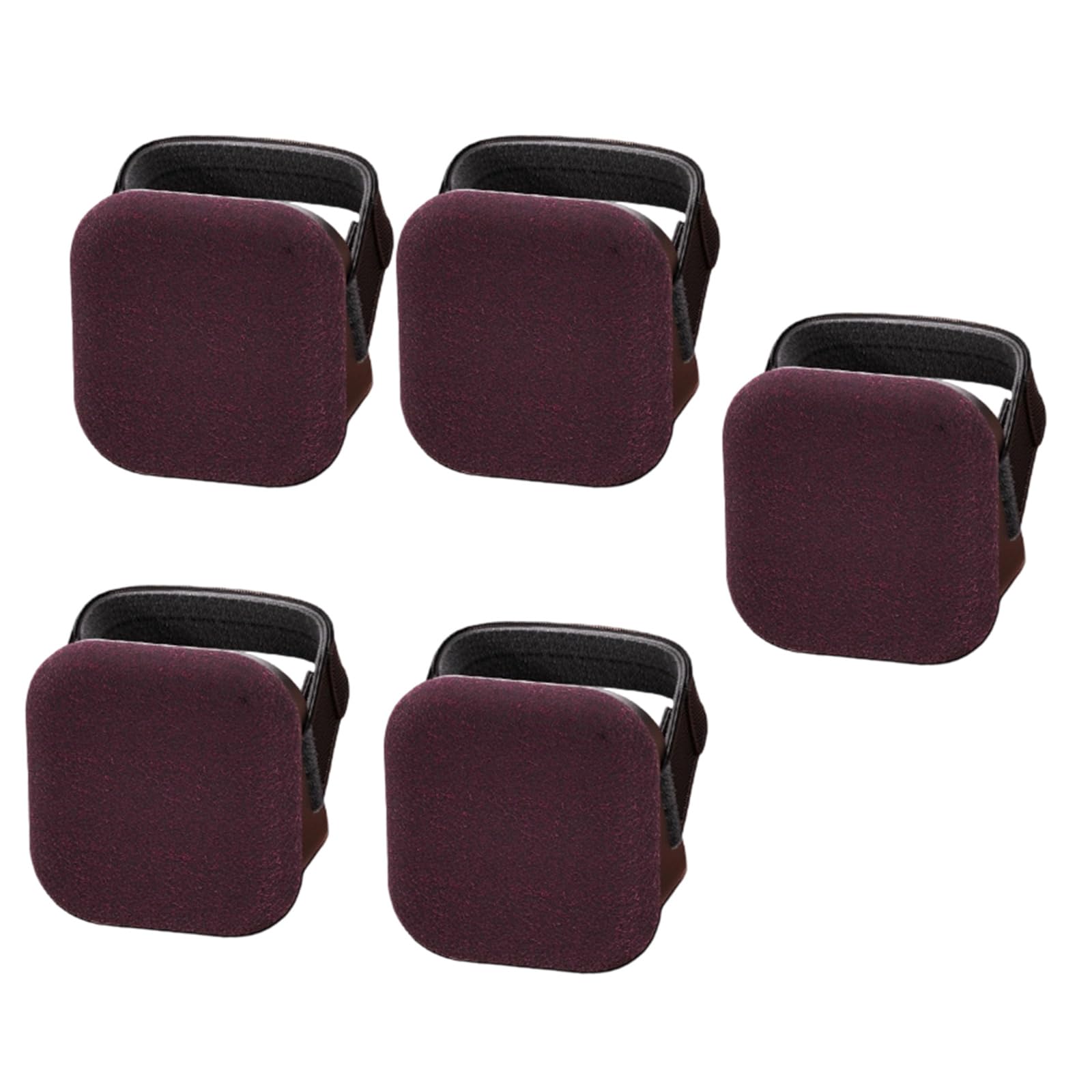 Pack of 5 Stable Caster Pads Plastic Pad Offer Noise Reduction & Slip Prevention Compatible for Multiple Chair Styles Office Casters