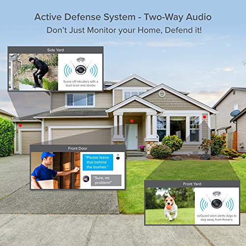 Ezviz C3W / Ezguard 1080P - Wireless Wi-Fi Security Camera With Remote Activated Alarm System #TOP2