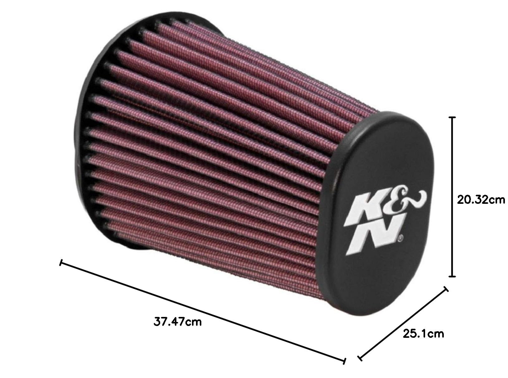 Luchtfilter ovaal 100 x 61.5 x 82 mm voor o.a. Briggs & Stratton, Toro