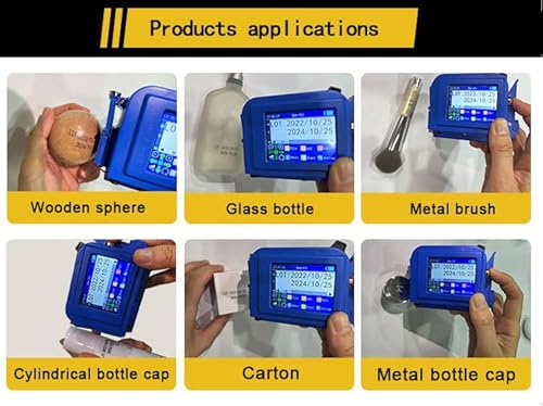 Phezer Upgraded Mini Inkjet Printer For All Materials Pc11 Plus, 25 Languages & Quick-Drying Ink Cartridge, Portable Pocket Marking Device For Date Time Barcode Logo Qrcode Batch Number Image Icons #TOP4