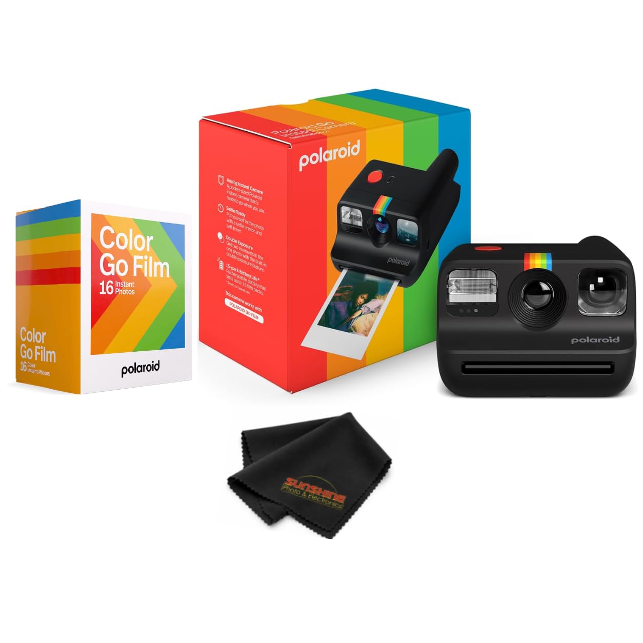 Polaroid Go Generation 2 - Mini Instant Film Camera (Black) | Bundle with Double Pack of Polaroid Color Go Film (16 Photos)-picture-13