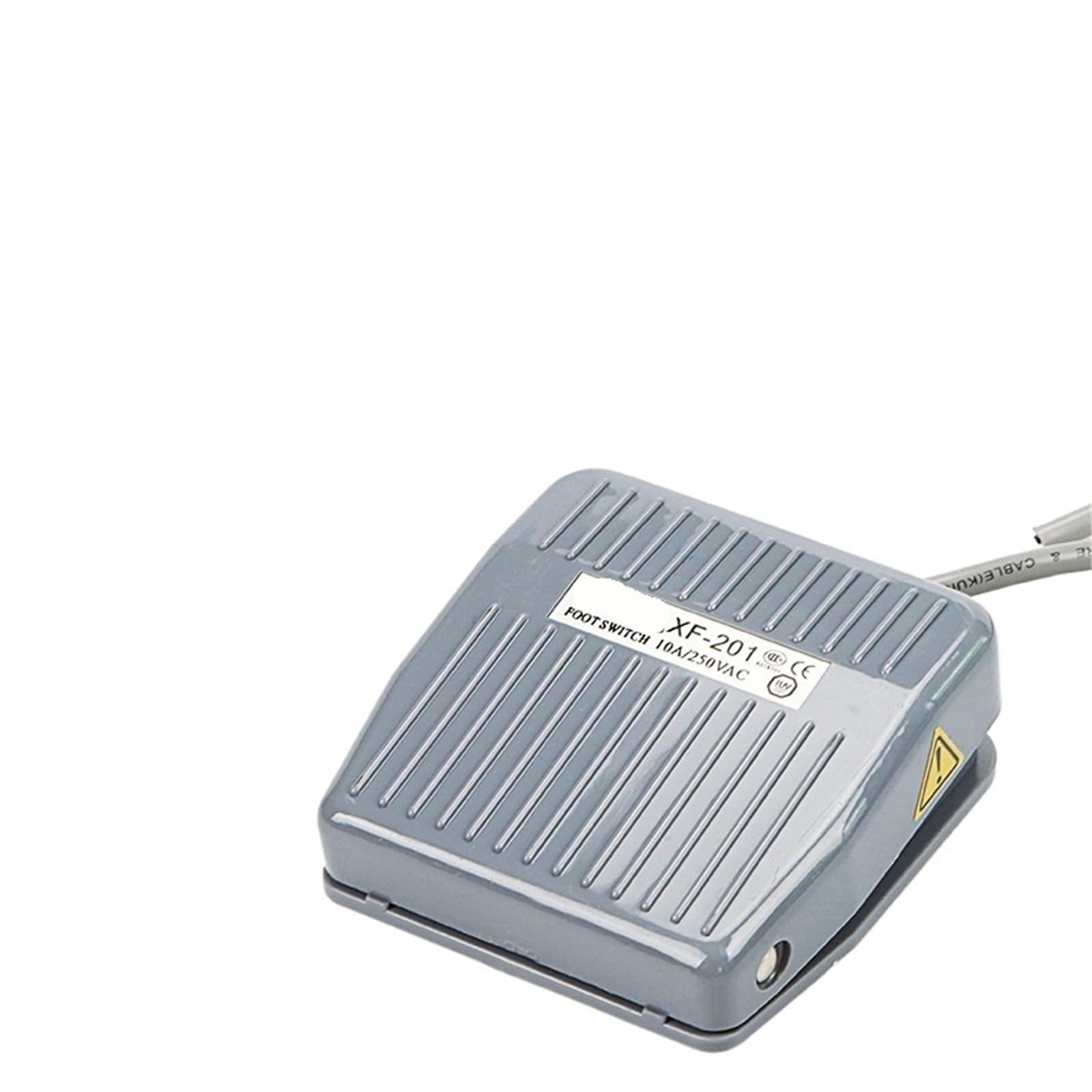 Interruptor de pedal XF-201 controlador único eléctrico con cable corto de 25 cm 4