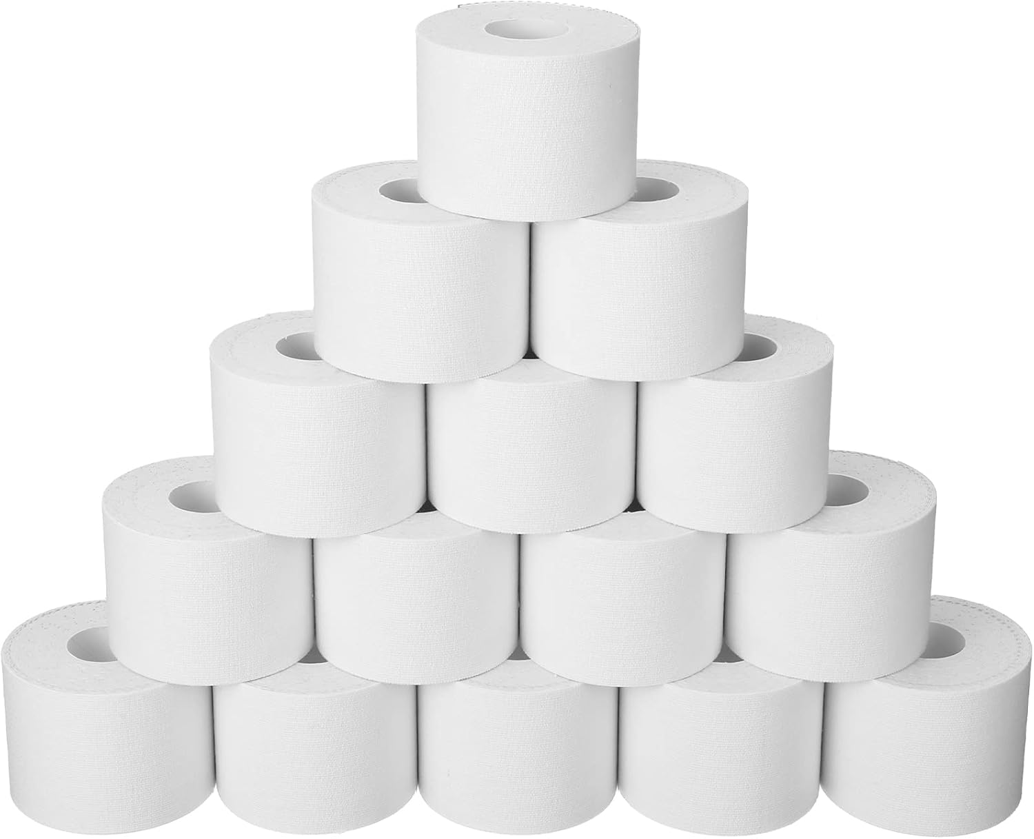 15 Rolls Waterproof Breathable Kinesiology Tape 2 Inch x 16 ft Athletic Runners Tape Pain Relief Muscle Tape Uncut Knee Tape for Elbow Shoulder Ankles Gym Fitness Sports Running Swimming (Beige) : Health & Household