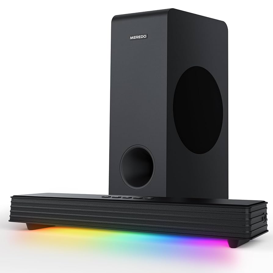 Amazon.com: MEREDO Sound Bar for Smart TV 3.1CH PC Gaming