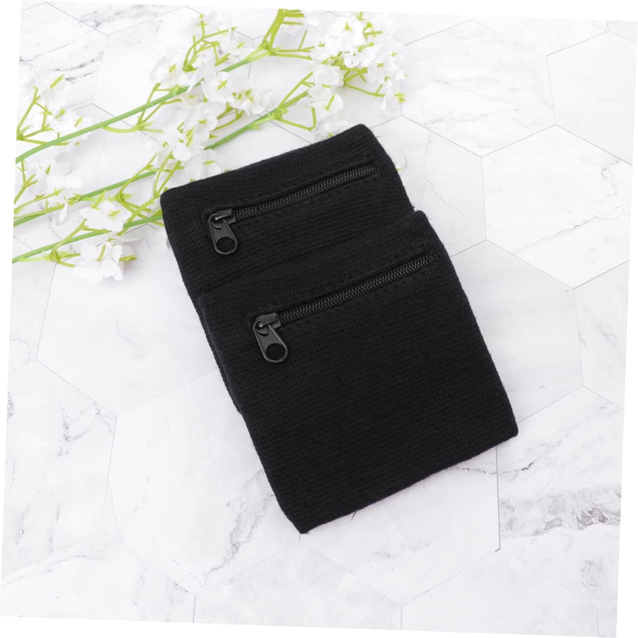 8 Pcs Wristband Gym Wrist Bag Men’s Wallets Wrist Pouch with Zipper Pocket Pouch Wallet Zippered Wallets