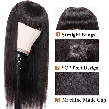 Amazon.com : Tuneful 18 Inch Straight Human Hair Wigs with