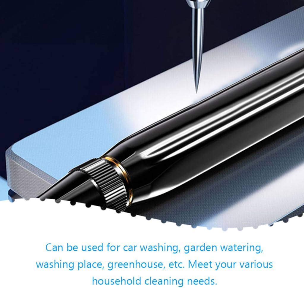 Cabilock Hose Nozzle Spray Head for Car Washing and Garden Watering, Alloy Handheld High Pressure Water Sprayer with 4 Connectors, Adjustable Jet Nozzle Compatible with DN15 Pipe‌