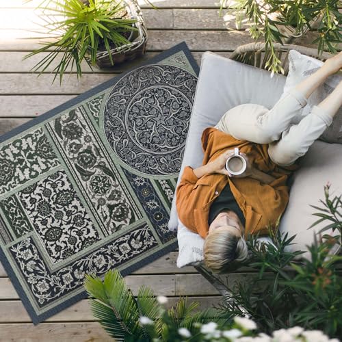 Tapis de jardin PVC 100x150 imperméable rectangulaire Albert Racinet