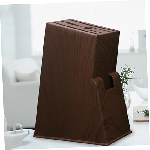 Miniatura 2 de UPKOCH Soporte de almacenamiento 2 unids soporte de bloque de grano de madera soporte de bloque de almacenamiento Cuchillos Bloque de almacenamiento