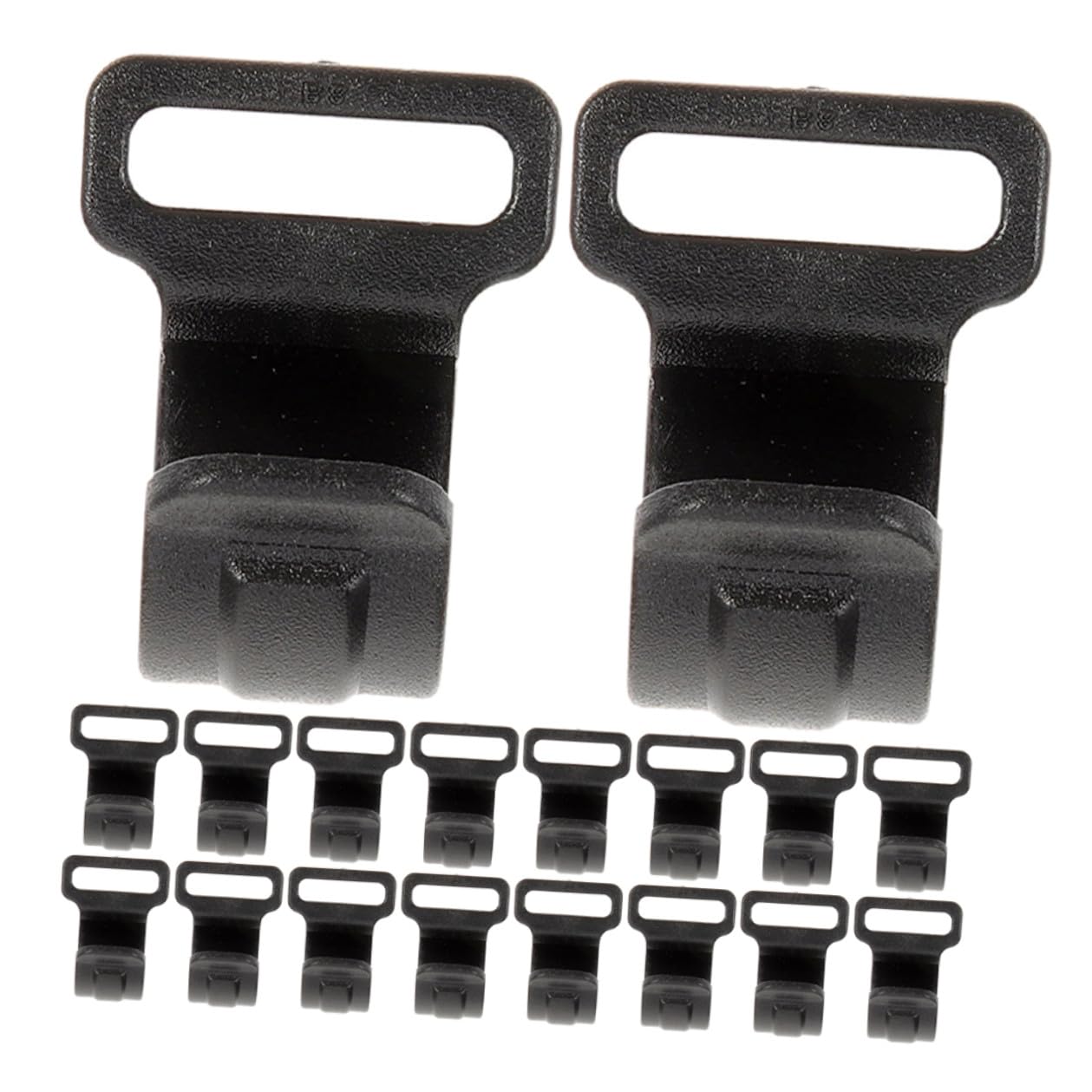 Accesorios para camping TOPBATHY ganchos de plástico 20mm clips resistentes para postes y toldos