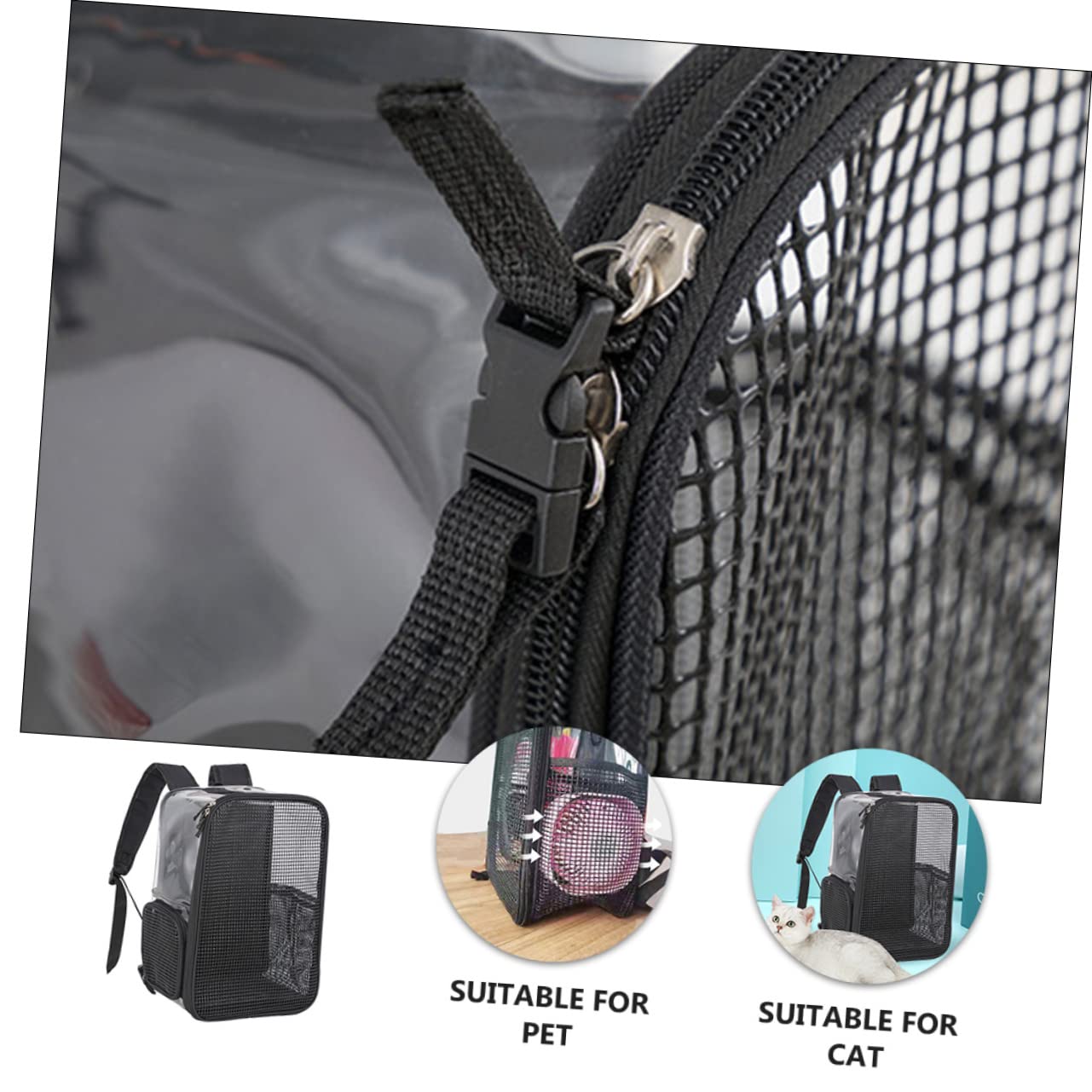 Abaodam Zaino Trasportino per Gatti in Borsa da Viaggio Traspiranti per Animali Domestici per Escursioni all Aperto e Viaggi Brevi