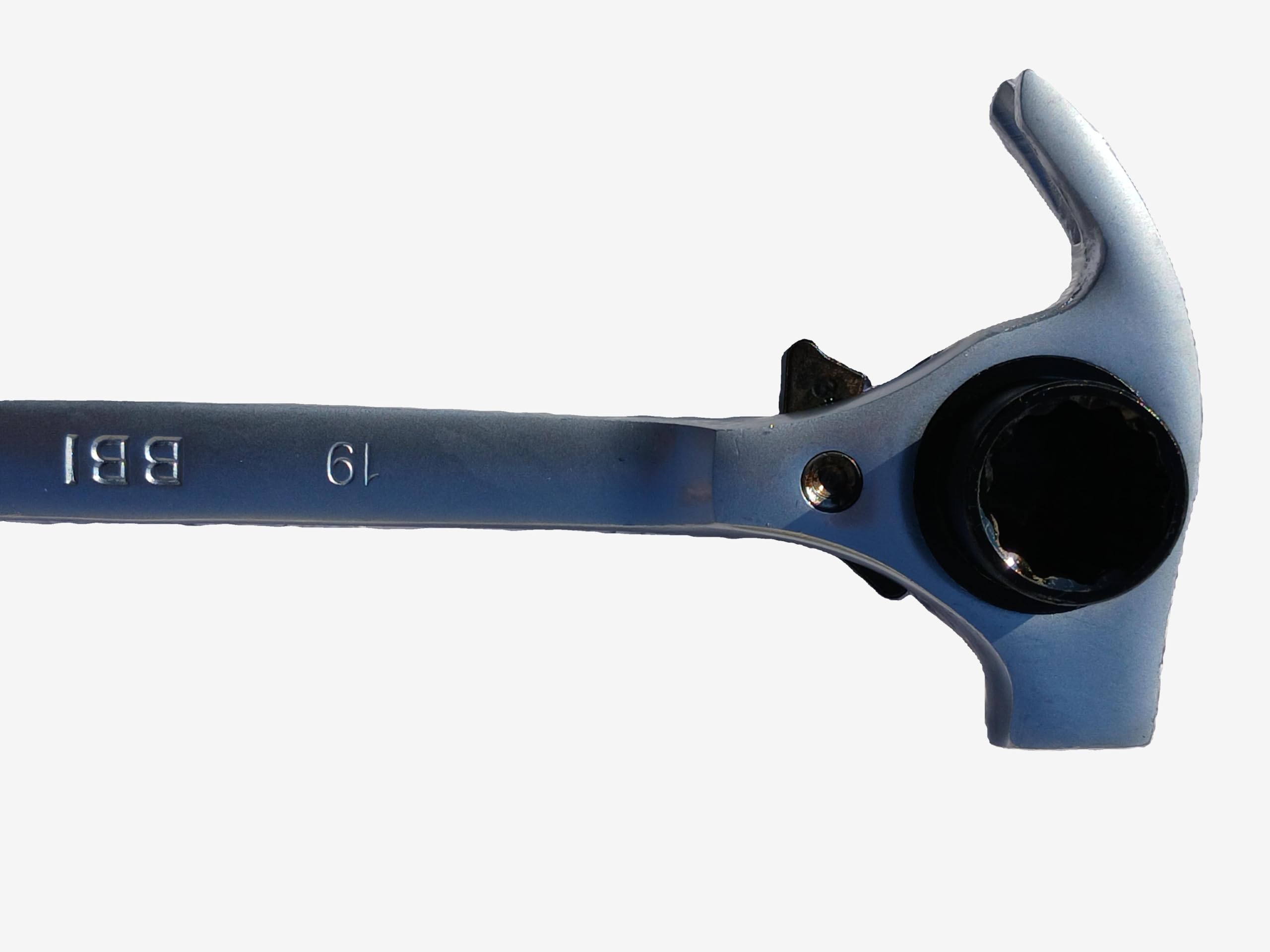 Bbi Ltd Silver Heavy Duty 4-In-1 Scaffolding Podger Ratchet 17Mm 19Mm Wrench Hammer Pry Bar