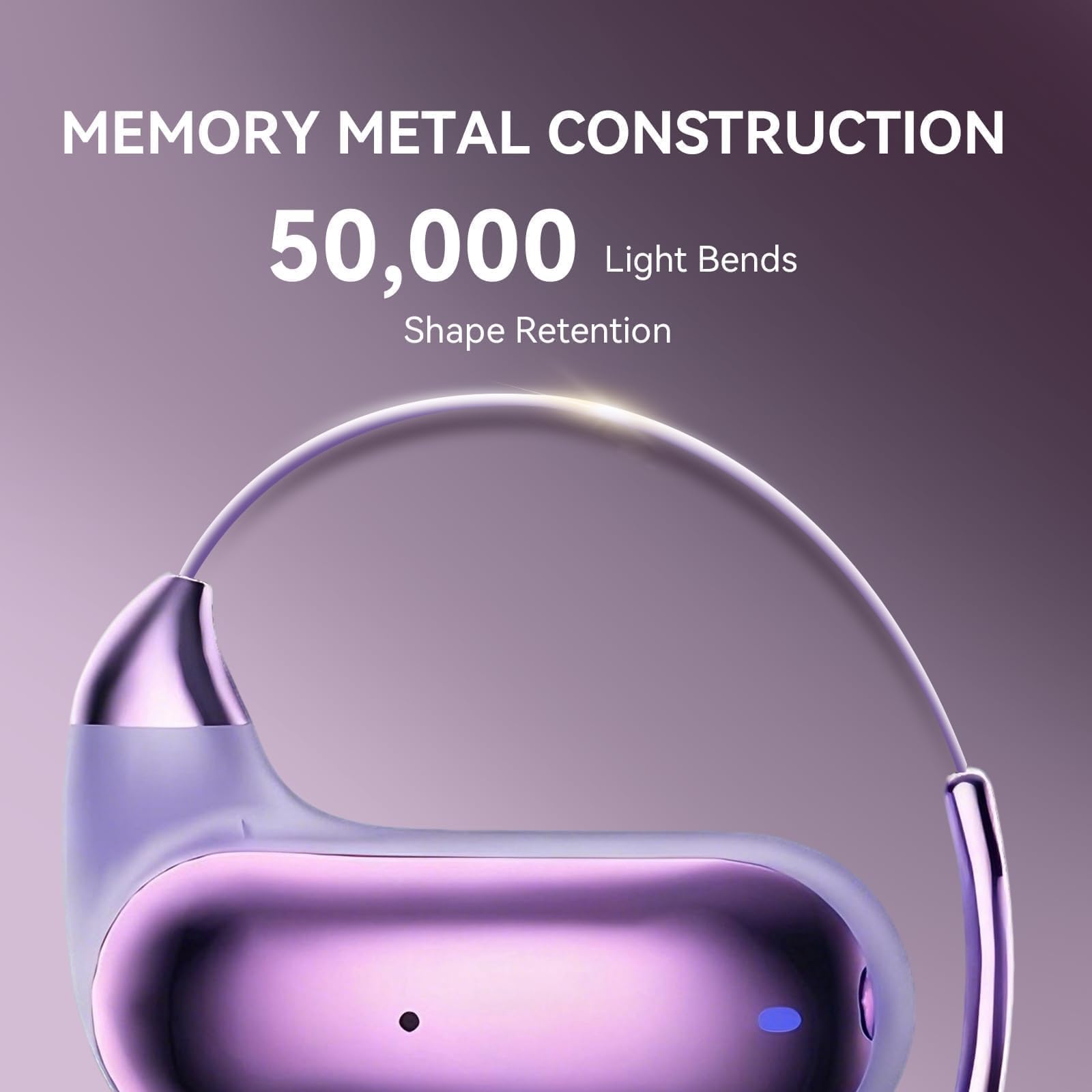 Xmenha Over Open Ear Earbuds Wireless Bluetooth Open Ear Headphones Air Conduction Earbuds that Don't go in Your Ear with Over-Ear Hooks Running Headphones — view 4