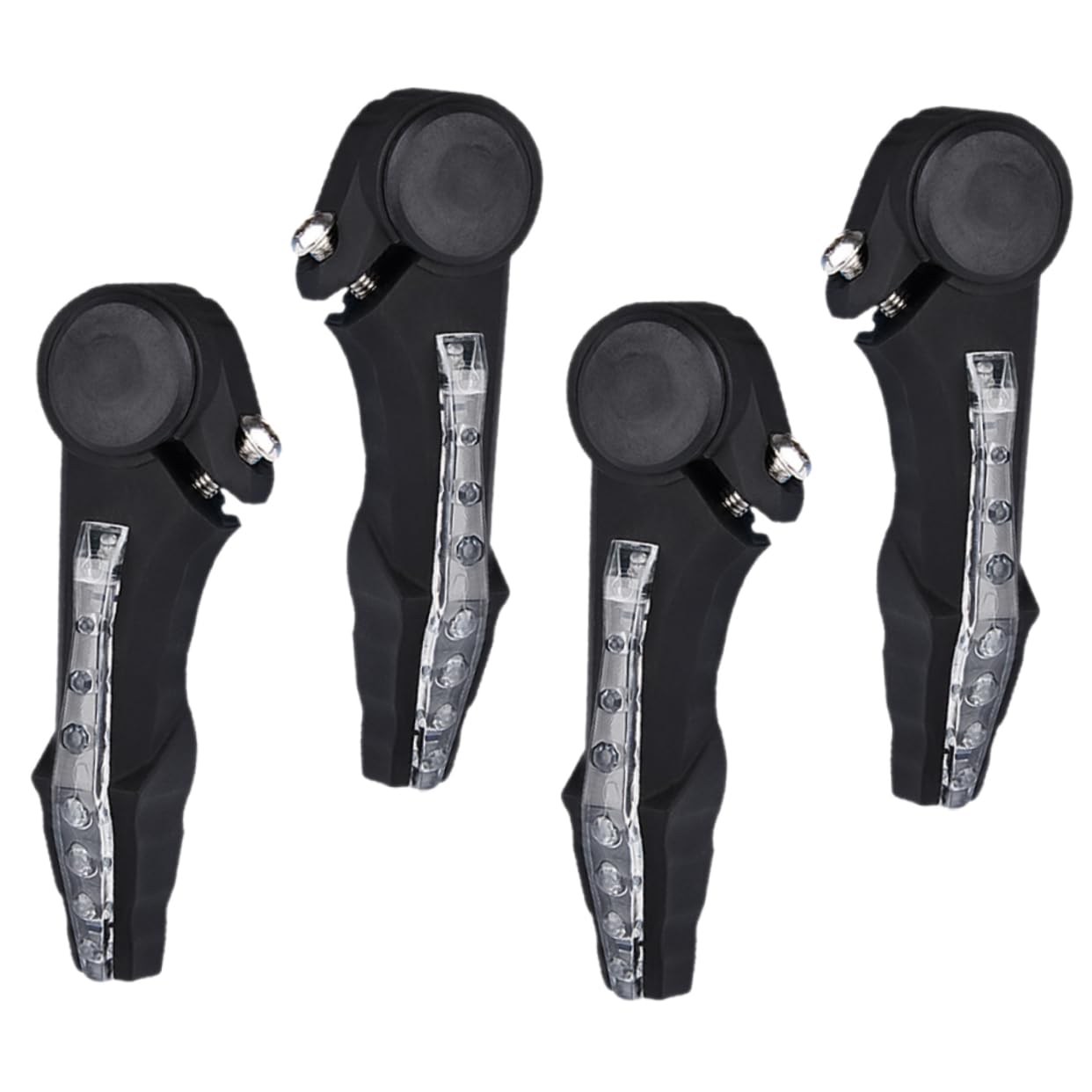 SUPVOX 2 Pairs LED Bike Handlebar Turn Signal Lights Bright Front Indicators for Night Riding Easy Installation with Screws All Weather Performance