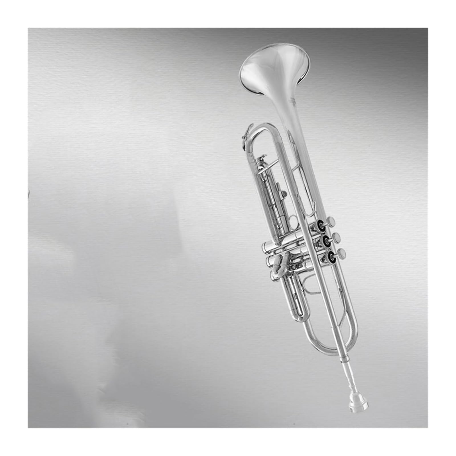 trąbka instrument Trąbka B-dur do testów wydajności dla początkujących dzieci mosiężny niklowany instrument dęty zachodni