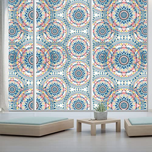 Image of CVANU Window Film Privacy Heat-UV Protection Self-Adhesive Window Glass Film Viny Sheet Multicolor Size(23inch X 75inch) C168