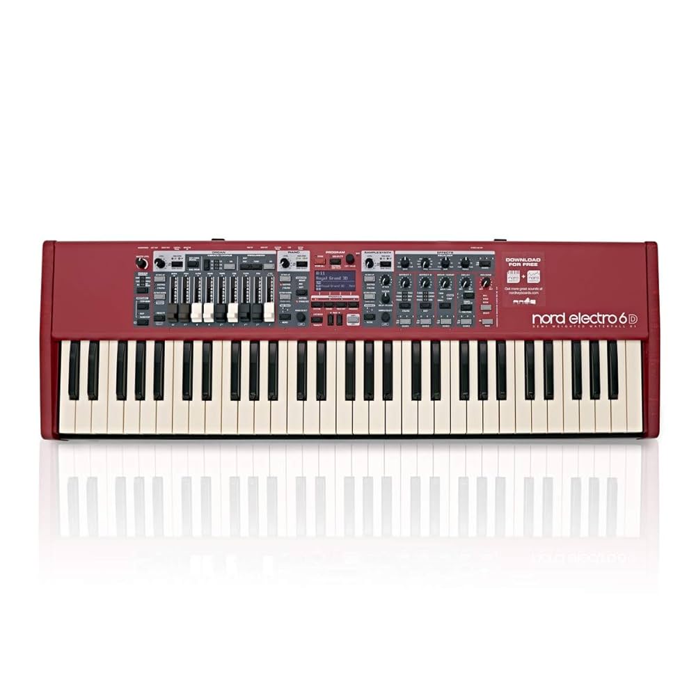 Nord electro 6D 61鍵 純正譜面台付き Amazon.com: Nord Electro 6D 61 Stage Piano, 61-Note Semi