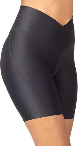 Miniatura 2 de Terry Glamazon - Pantalones cortos de ciclismo acolchados para mujer, pantalones cortos giratorios acolchados con gamuza Fleet Air