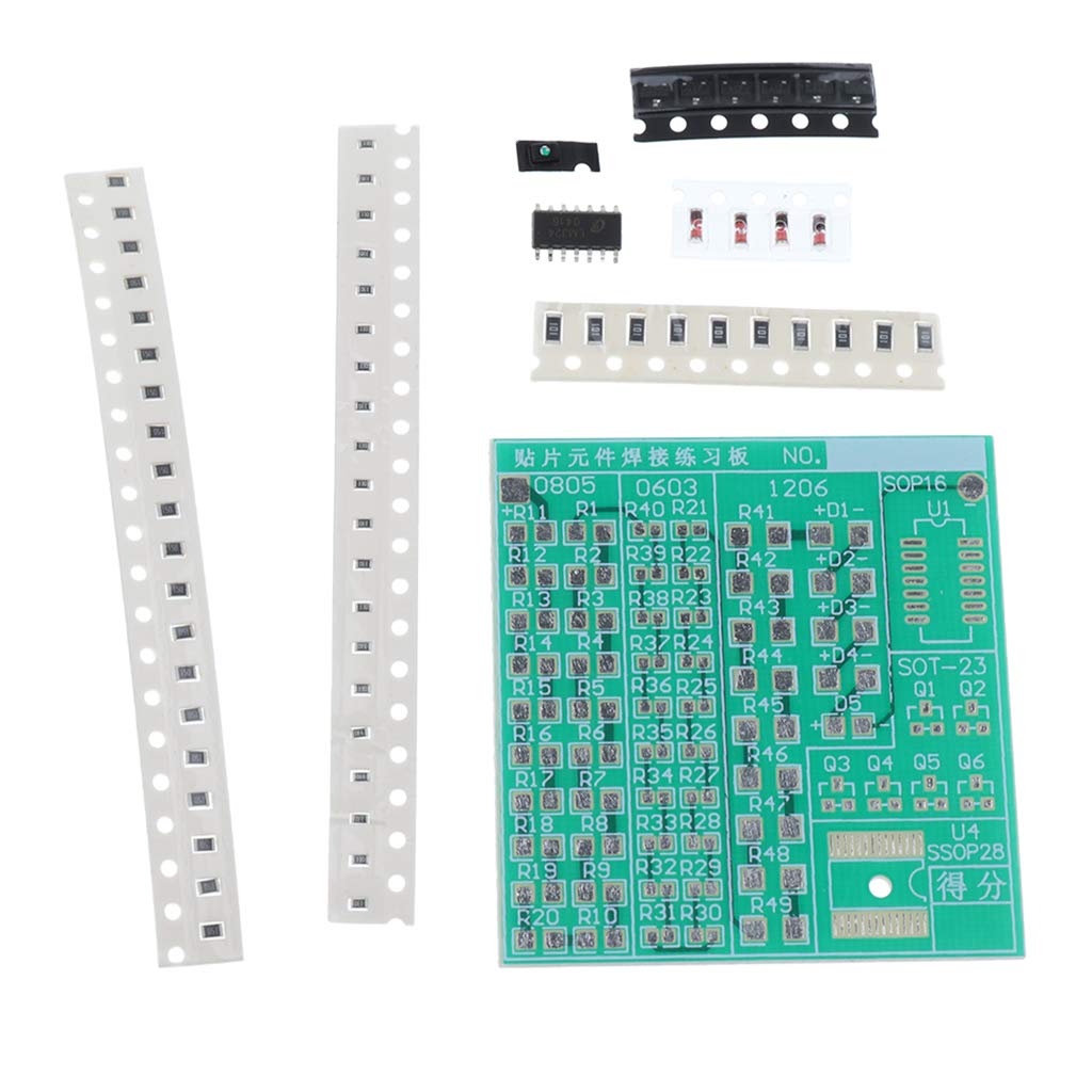 3-12V DIY SMD SMT Components LED Welding Practice Board Soldering Skill Training (B075QFYJ45) Amazon Price History, Amazon Price Tracker