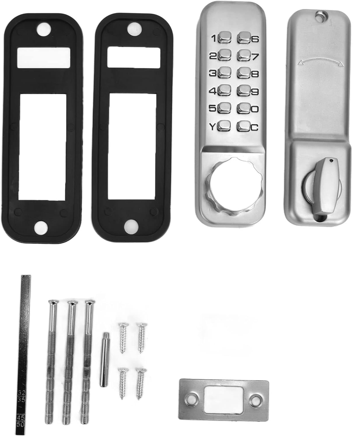 Door Lock, Password Door Lock, Mechanical Code Lock Keyless Door Lock Home Office Zinc Alloy Coded Door Lock, Door Dead Bolts