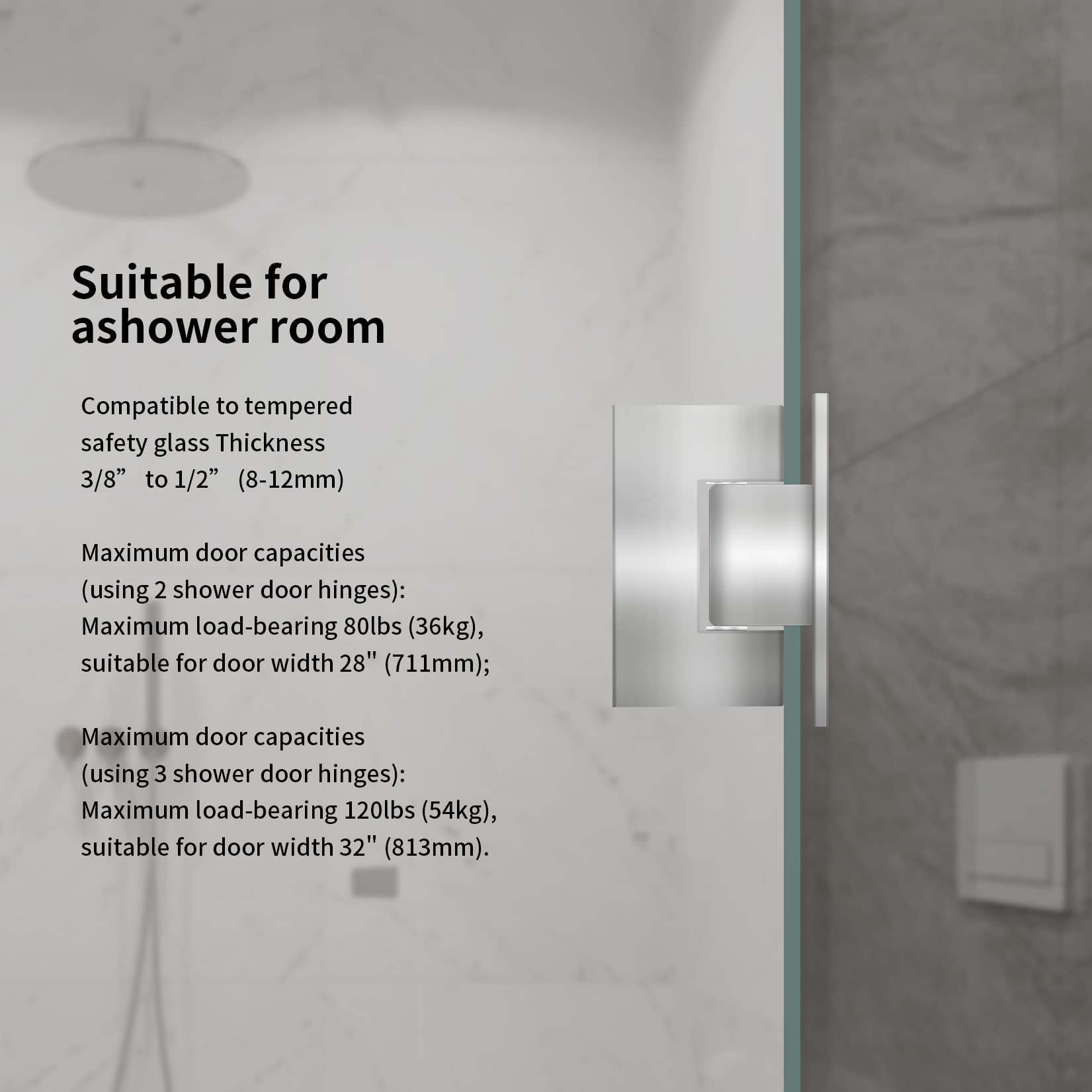 Häfele Charnière De Porte De Douche 90° H2050 Laiton Chrome Poli