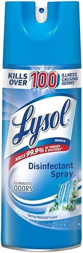 Lysol Surface Disinfectant Liquid 12.5 oz. Can Spring Waterfall Scent 12 Ct RAC0
