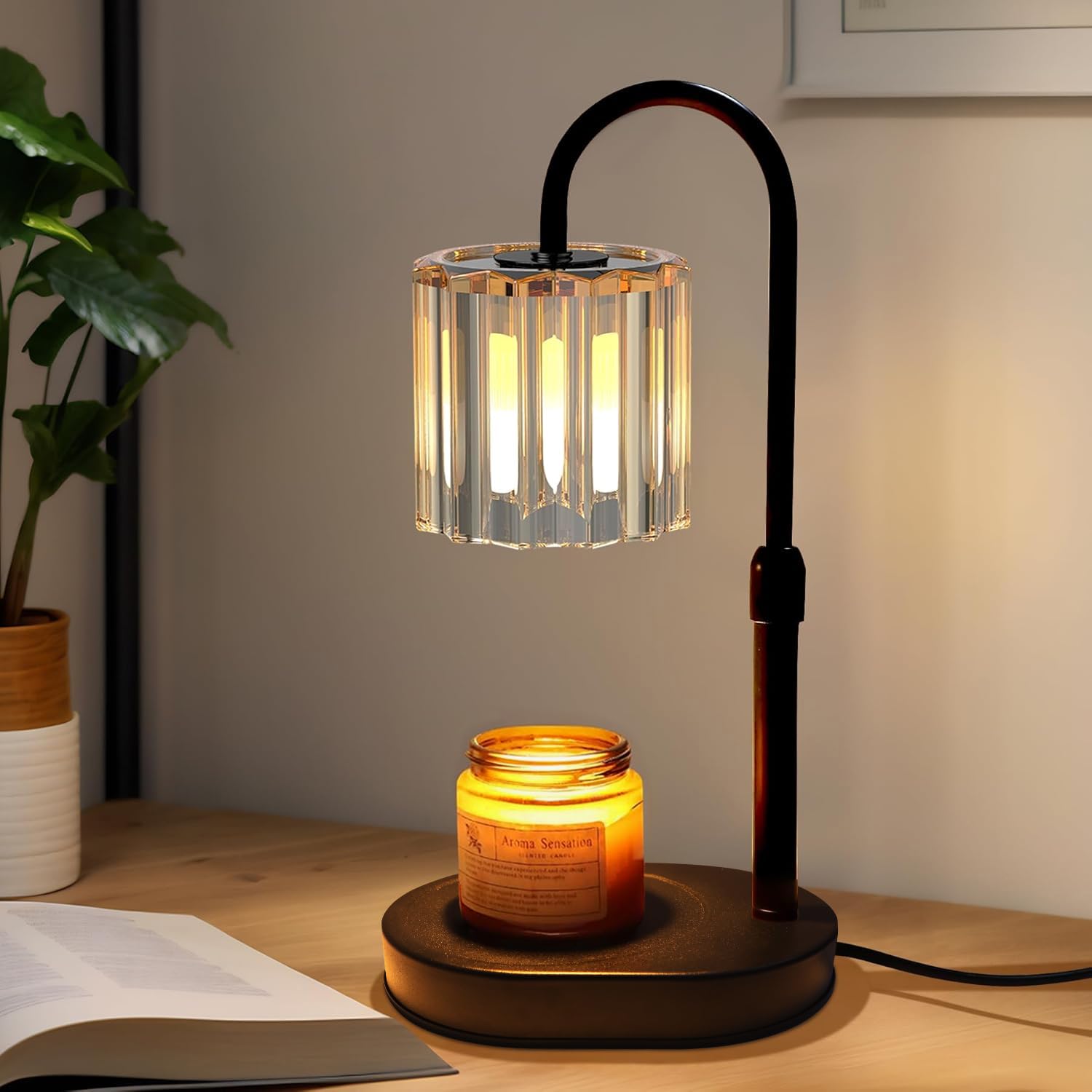 Candle Warmer Lamp with Timer, Dimmer Adjustable Height, Birthday Gifts for Women Men, for Mom, Wax Melt Warmer for Candles for Home Room Decor, Thanksgiving