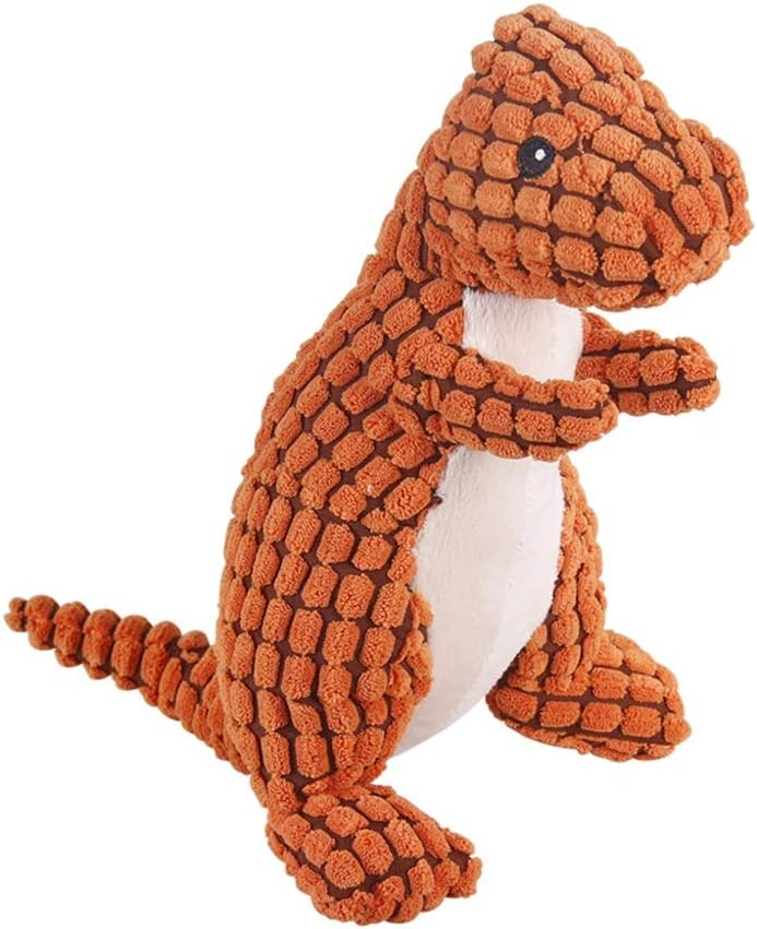 QIER Pet Toy Plush Molar Toy Rubber Rubber Molar Toy Simulation Vocal Plush Toy Molar H-87 (Orange)