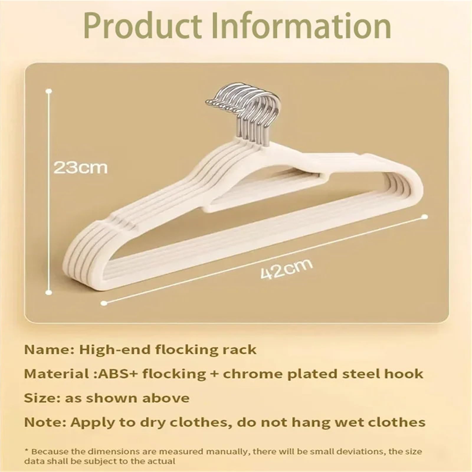 Beflockte Kleiderbügel 10 Stück beflockte Kleiderbügel for Zuhause, rutschfeste Samt-Kleiderbügel, Elegante Mantel-Kleidung, Starke, langlebige Racks(Grey-10Pcs)